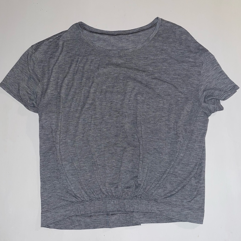 Lululemon grey top with front cinch